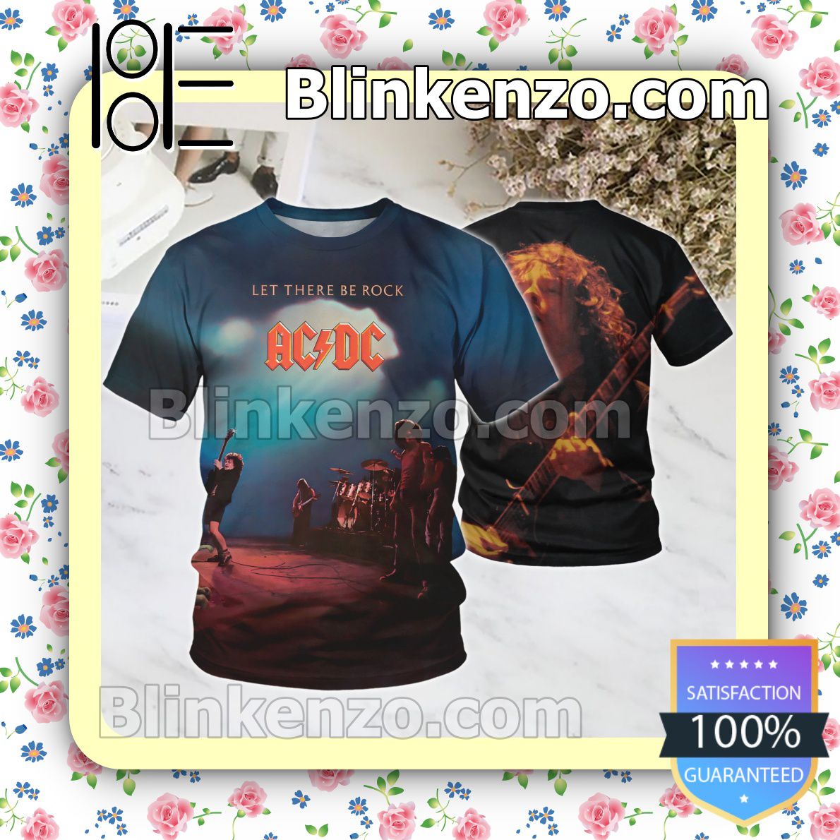 Ac Dc Let Be There Rock Album Cover Custom Shirt