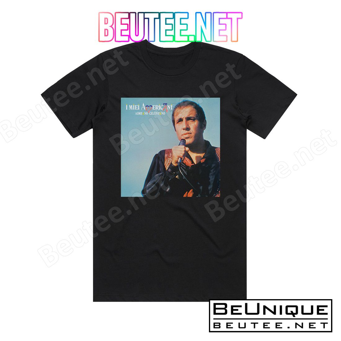 Adriano Celentano I Miei Americani Tre Puntini Volume 2 Album Cover T-shirt