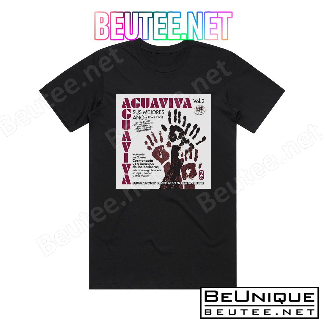 Aguaviva Sus Mejores Aos Vol 2 Album Cover T-shirt