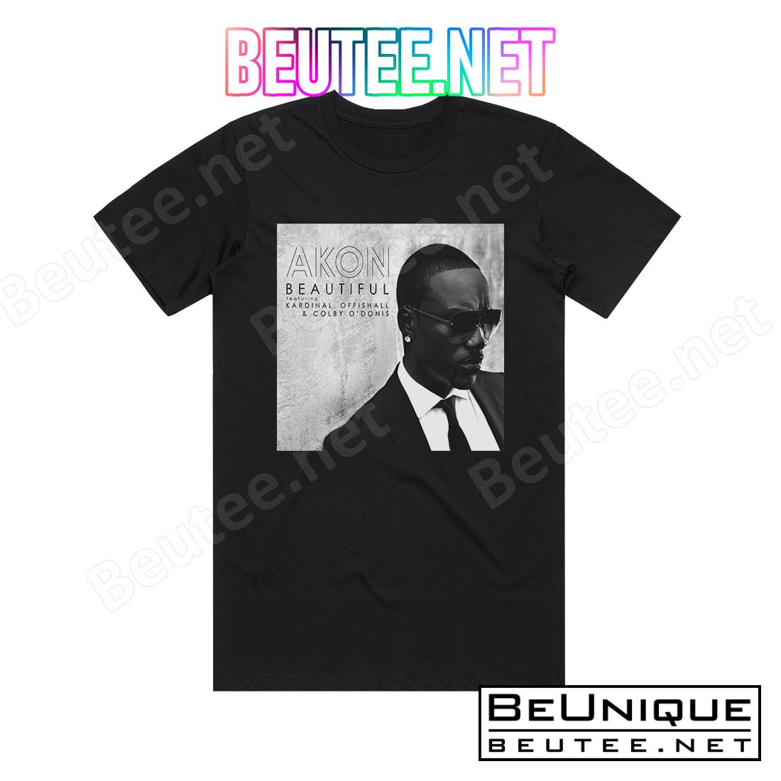 Akon Beautiful Feat Kardinal Offishall Colby Odonis 1 Album Cover T-shirt