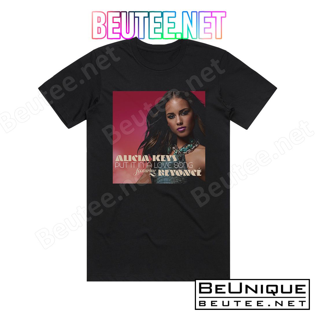 Alicia Keys Put It In A Love Song Album Cover T-Shirt