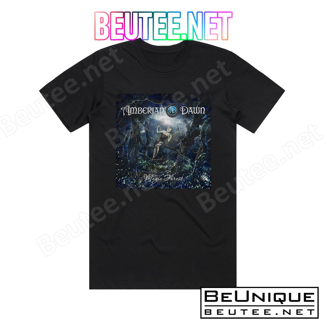 Amberian Dawn Magic Forest Album Cover T-Shirt