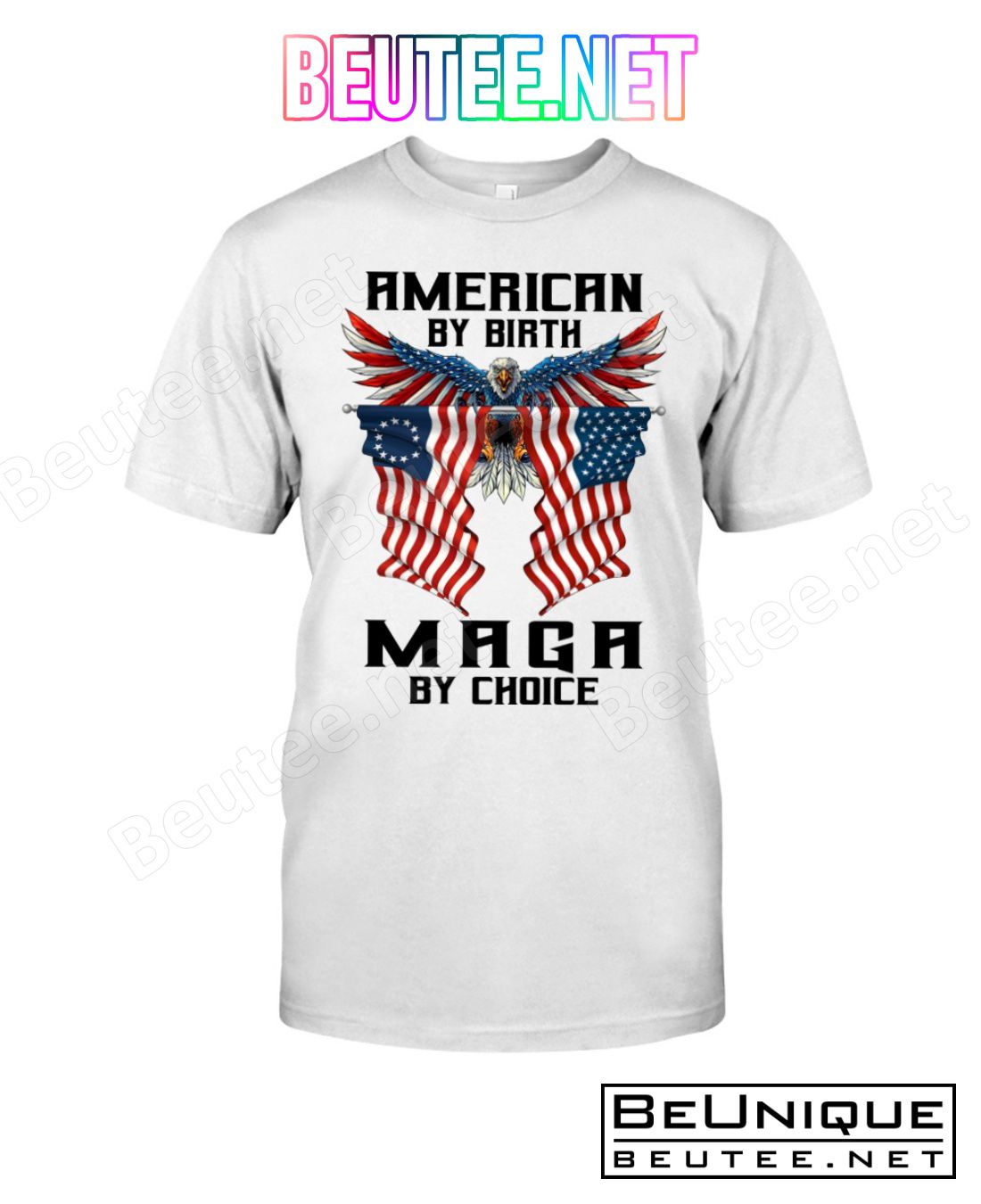 American By Birth Maga By Choice Eagle American Flag Shirt