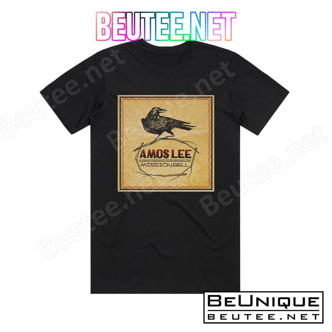 Amos Lee Mission Bell Album Cover T-Shirt