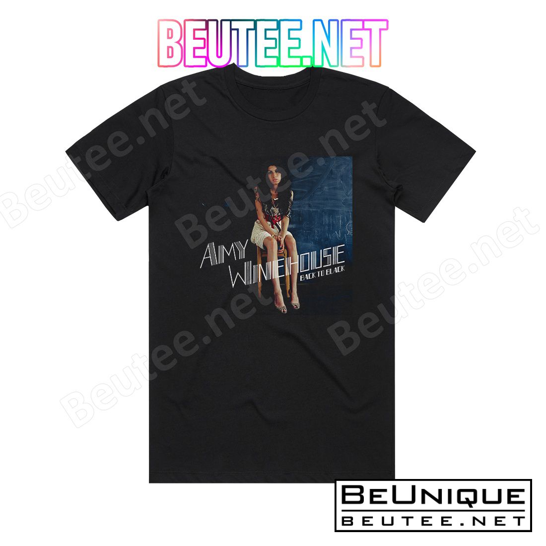 Amy Winehouse Back To 2 Album Cover T-Shirt