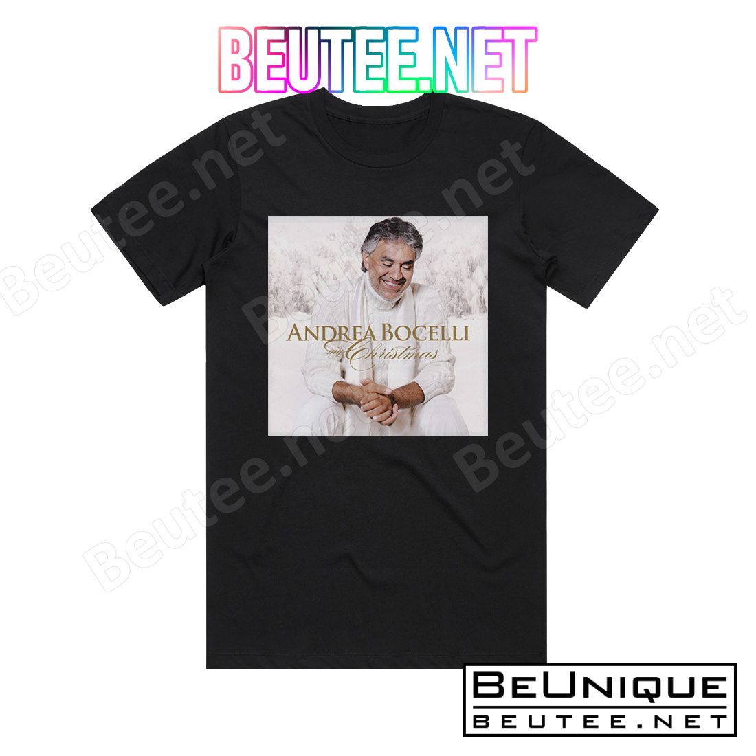Andrea Bocelli My Christmas Album Cover T-Shirt