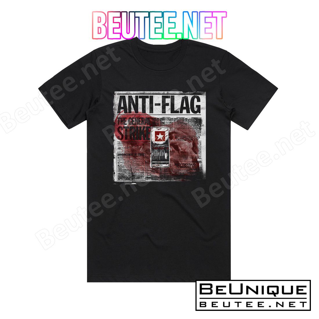 Anti-Flag The General Strike Album Cover T-Shirt