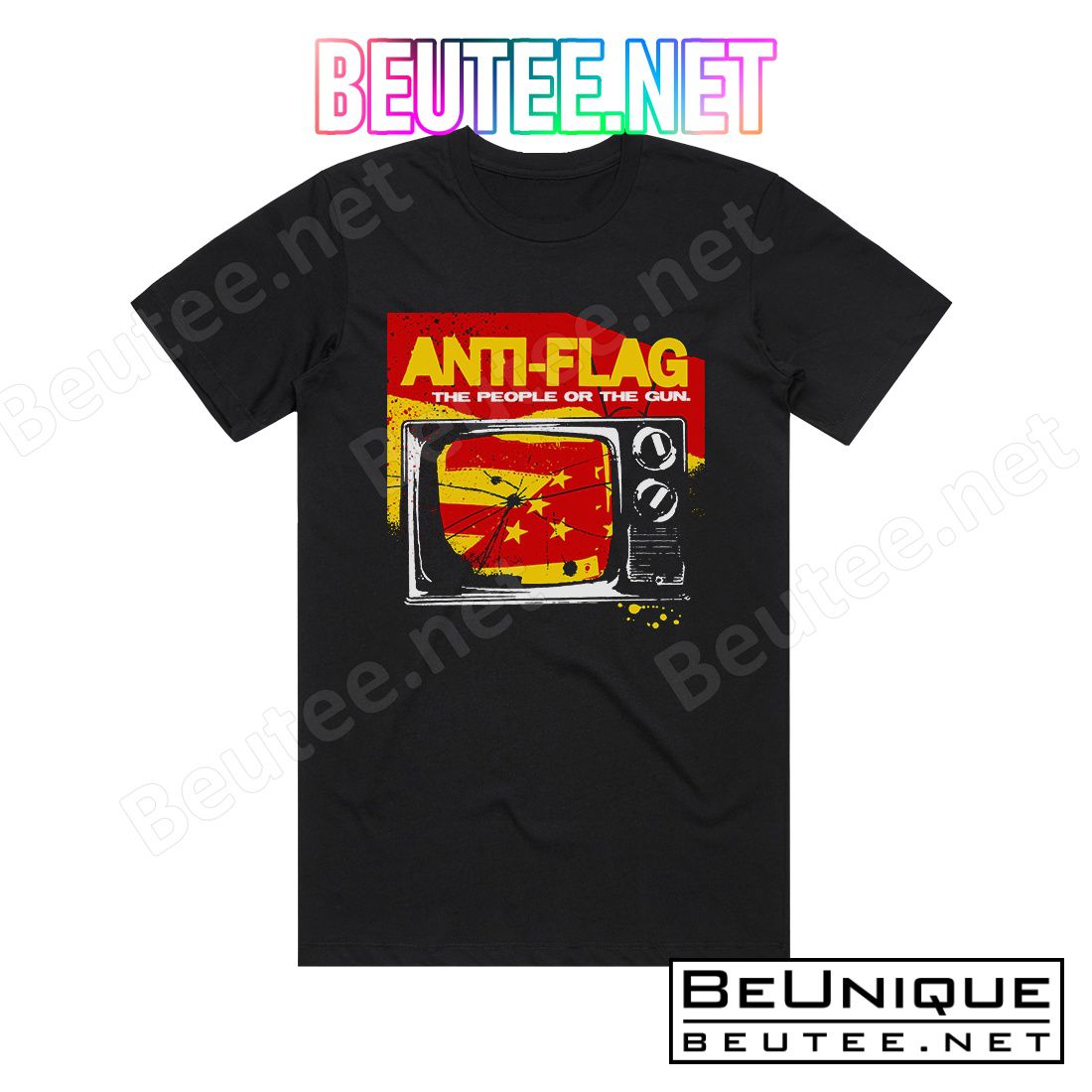 Anti-Flag The People Or The Gun Album Cover T-Shirt