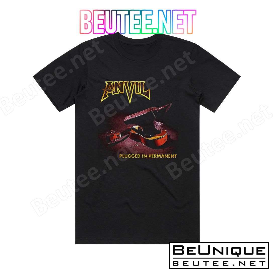 Anvil Plugged In Permanent Album Cover T-Shirt