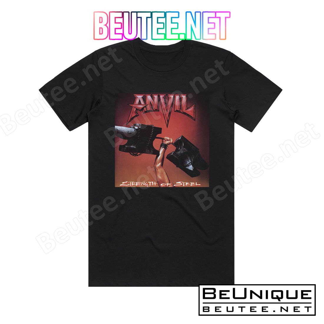 Anvil Strength Of Steel 1 Album Cover T-Shirt