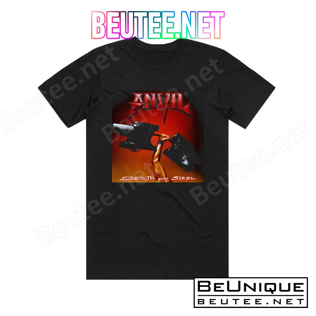 Anvil Strength Of Steel 2 Album Cover T-Shirt