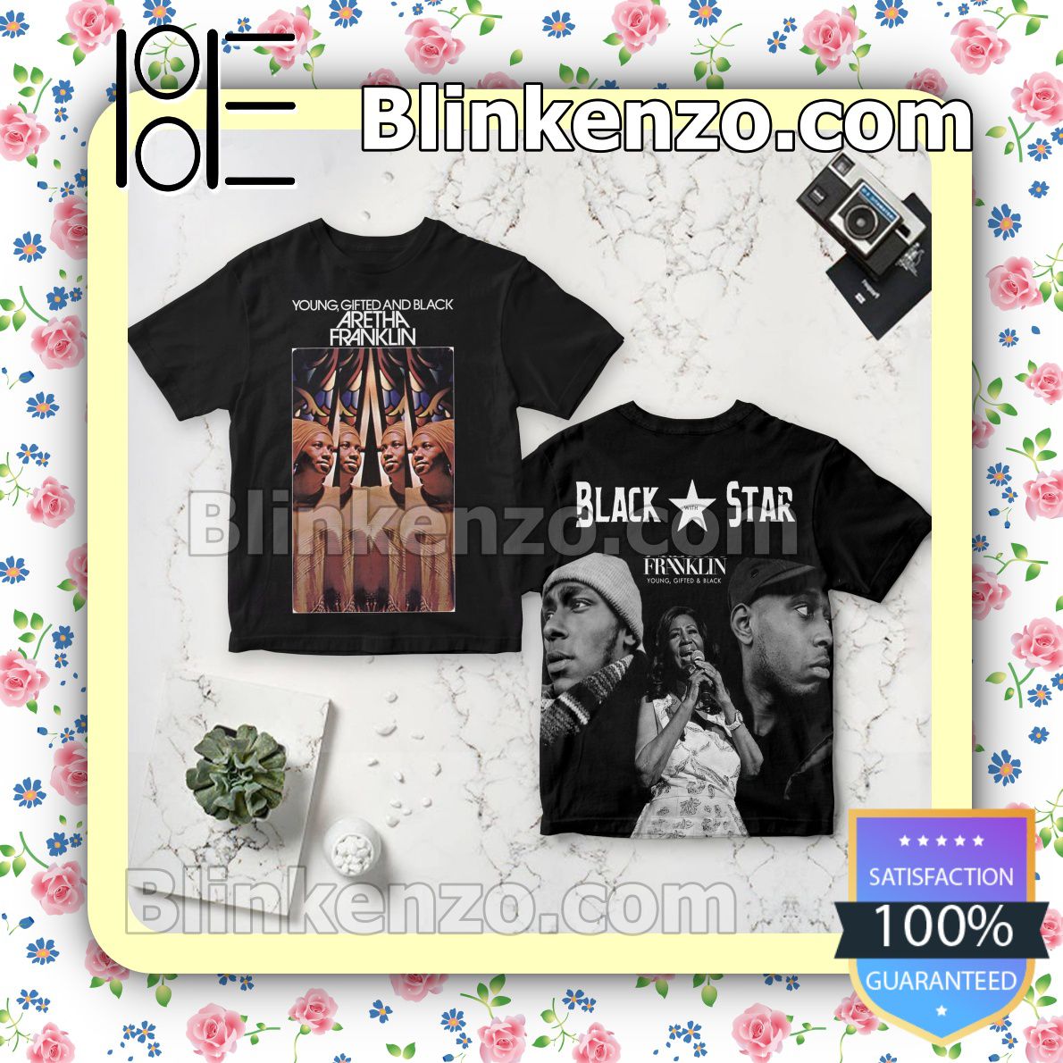 Rating Aretha Franklin Young Gifted And Black Album Custom Shirt