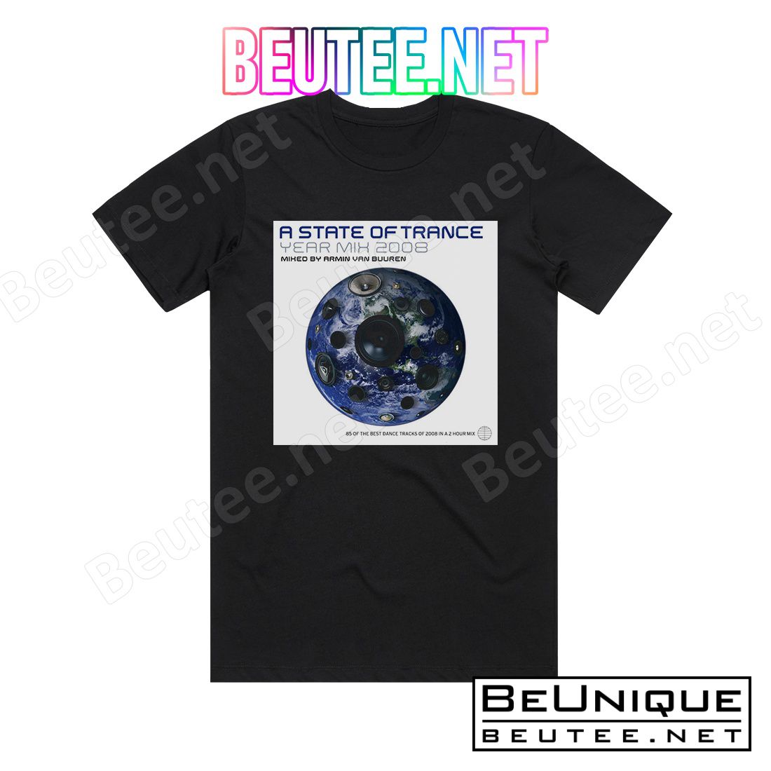 Armin van Buuren A State Of Trance Year Mix 2008 Album Cover T-Shirt
