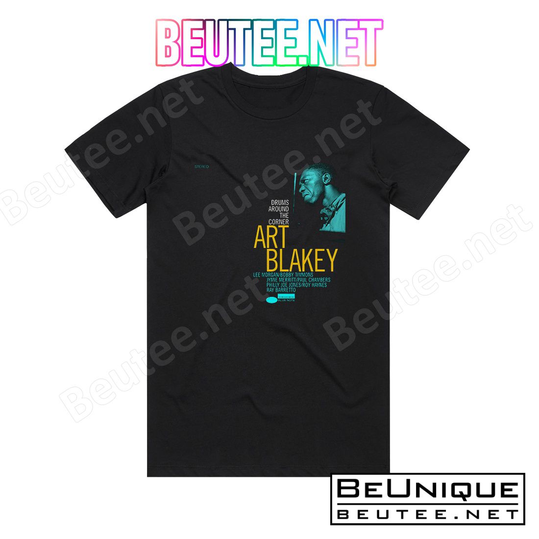 Art Blakey Drums Around The Corner Album Cover T-Shirt