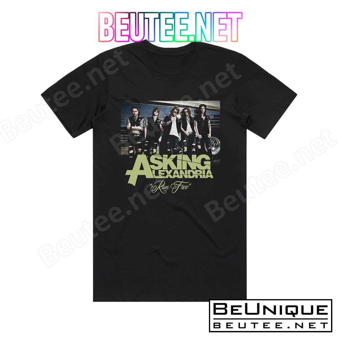 Asking Alexandria Run Free Album Cover T-Shirt