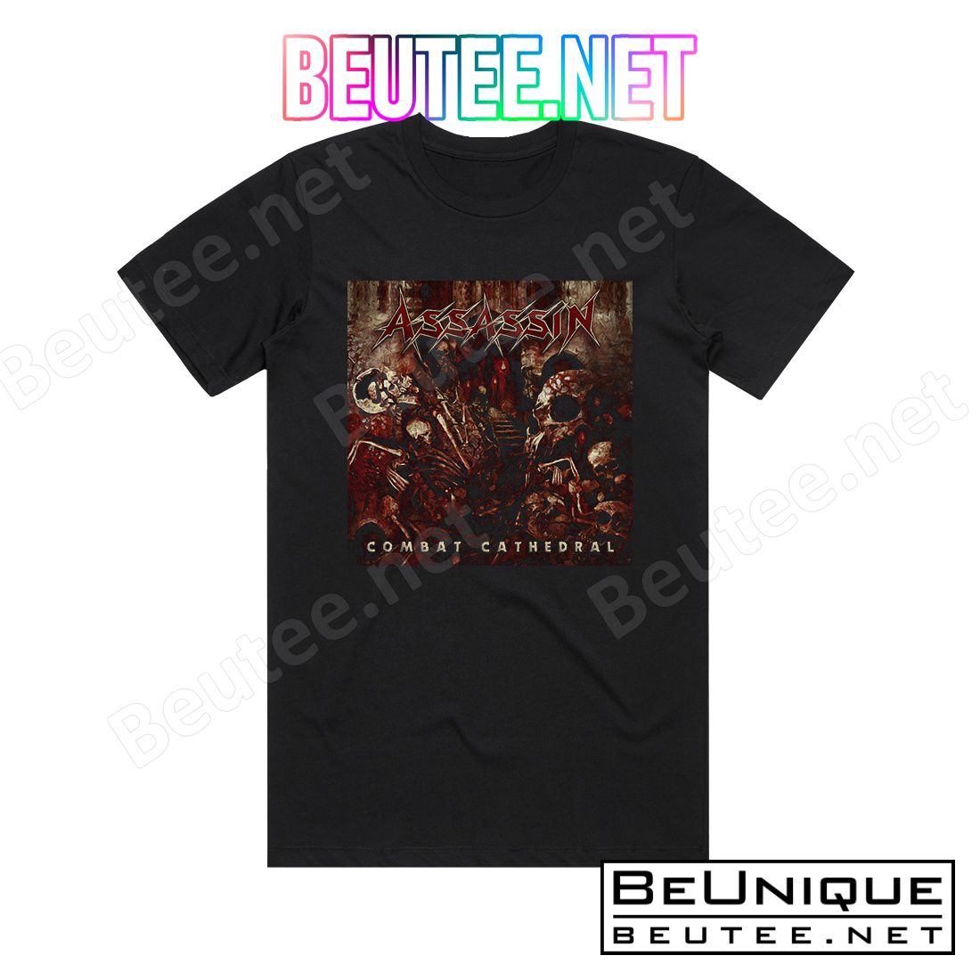 Assassin Combat Cathedral Album Cover T-Shirt