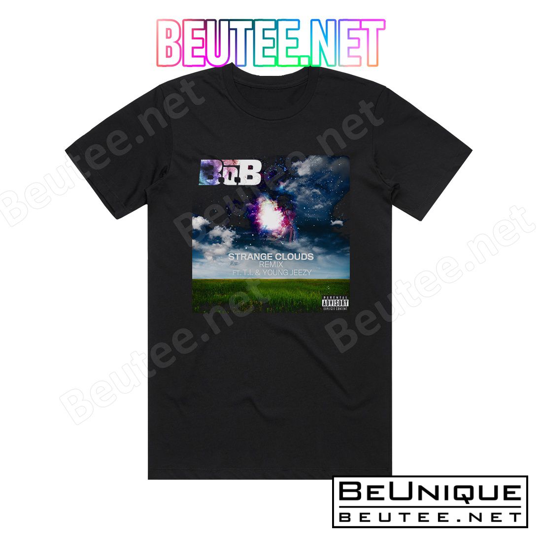 B.o.B. Strange Clouds 4 Album Cover T-Shirt