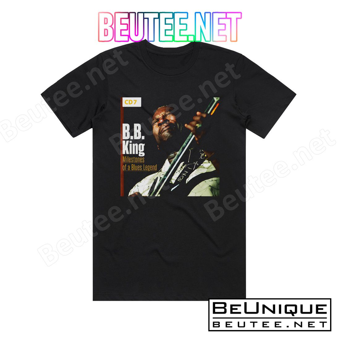 BB King Milestones Of A Blues Legend 8 Album Cover T-Shirt
