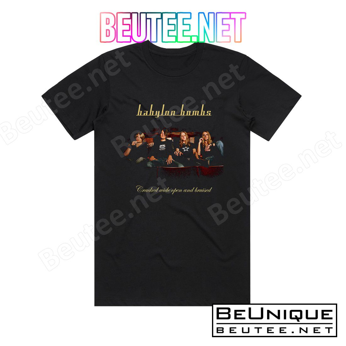 Babylon Bombs Cracked Wide Open And Bruised Album Cover T-Shirt
