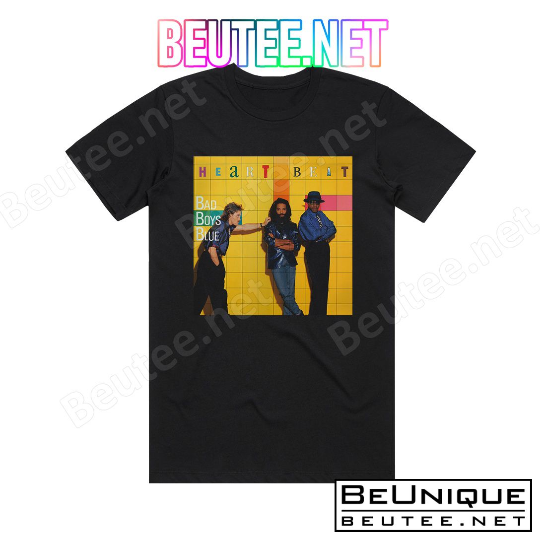 Wonderful Bad Boys Blue Heartbeat Album Cover T-Shirt, Long Sleeve, Tank Top