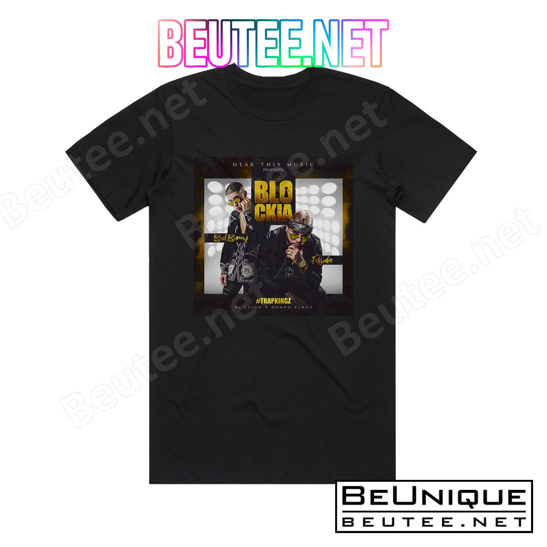 Bad Bunny Blockia Album Cover T-Shirt