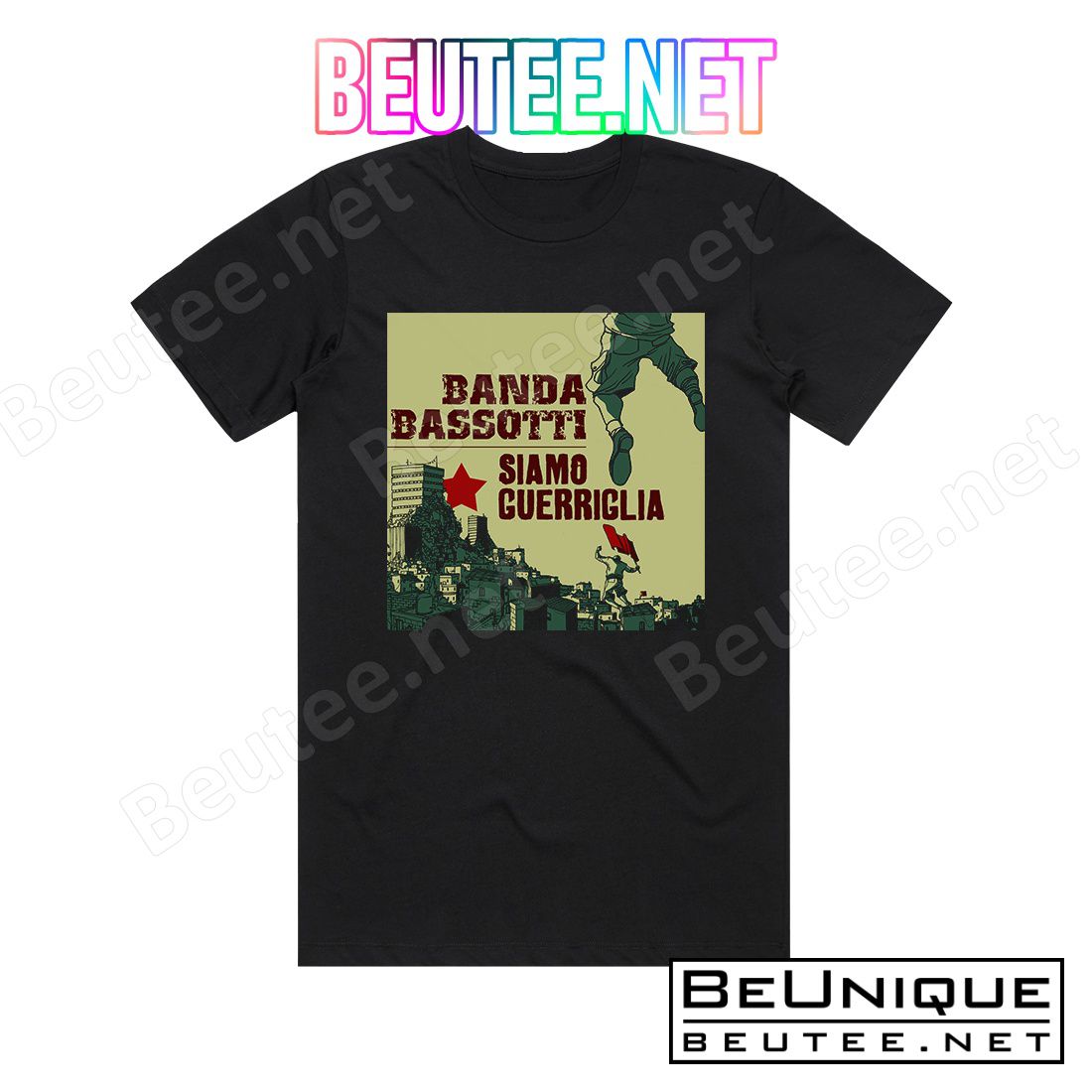 Banda Bassotti Siamo Guerriglia Album Cover T-Shirt
