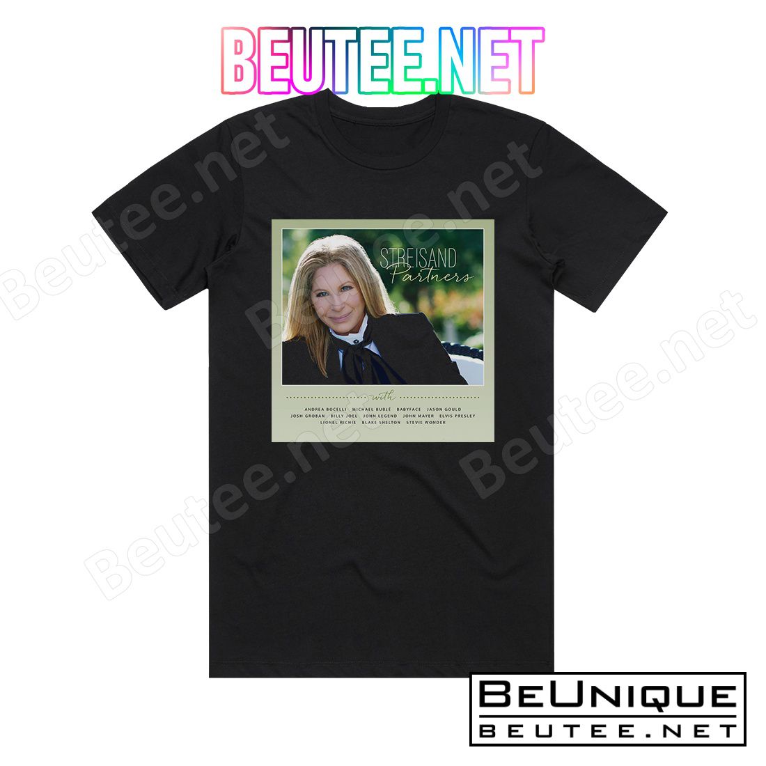 Barbra Streisand Partners Album Cover T-Shirt