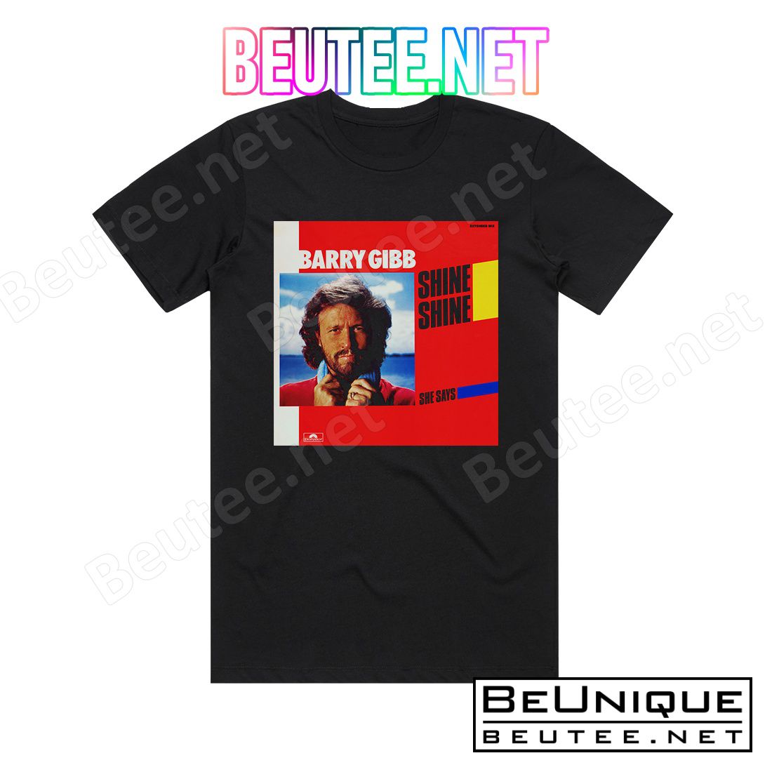 Barry Gibb Shine Shine Album Cover T-Shirt
