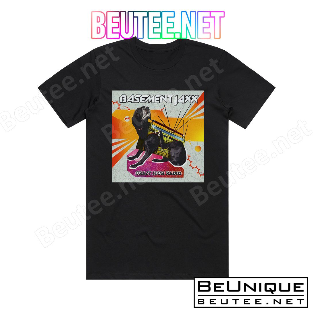 Basement Jaxx Crazy Itch Radio Album Cover T-Shirt