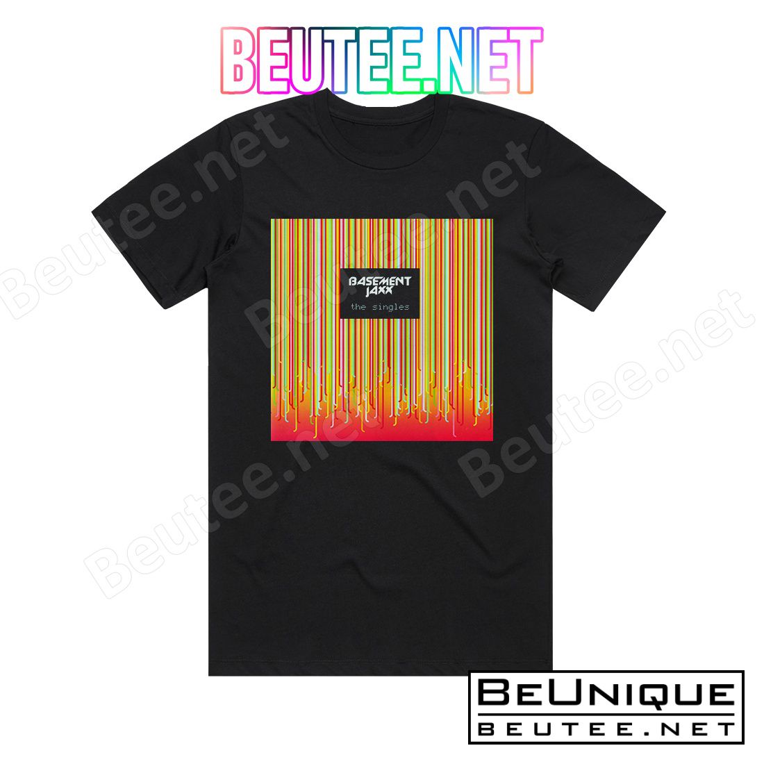 Basement Jaxx The Singles 1 Album Cover T-Shirt