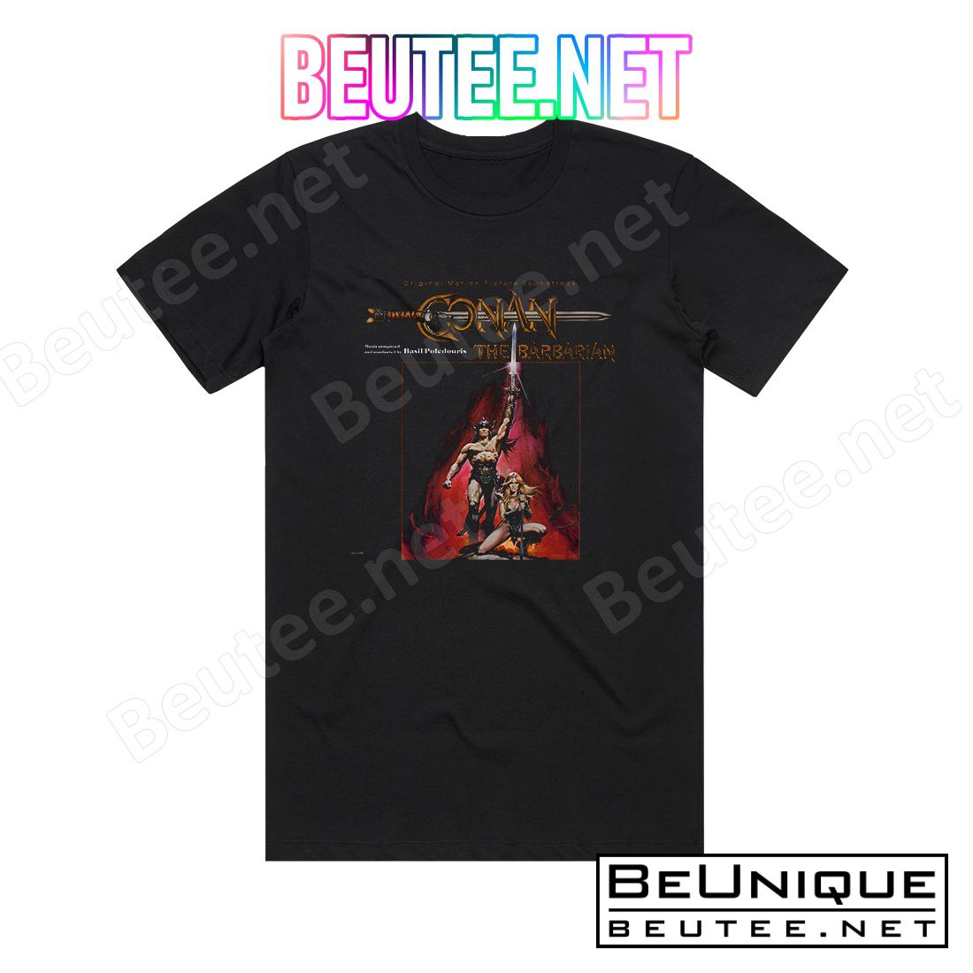 Basil Poledouris Conan The Barbarian Album Cover T-Shirt