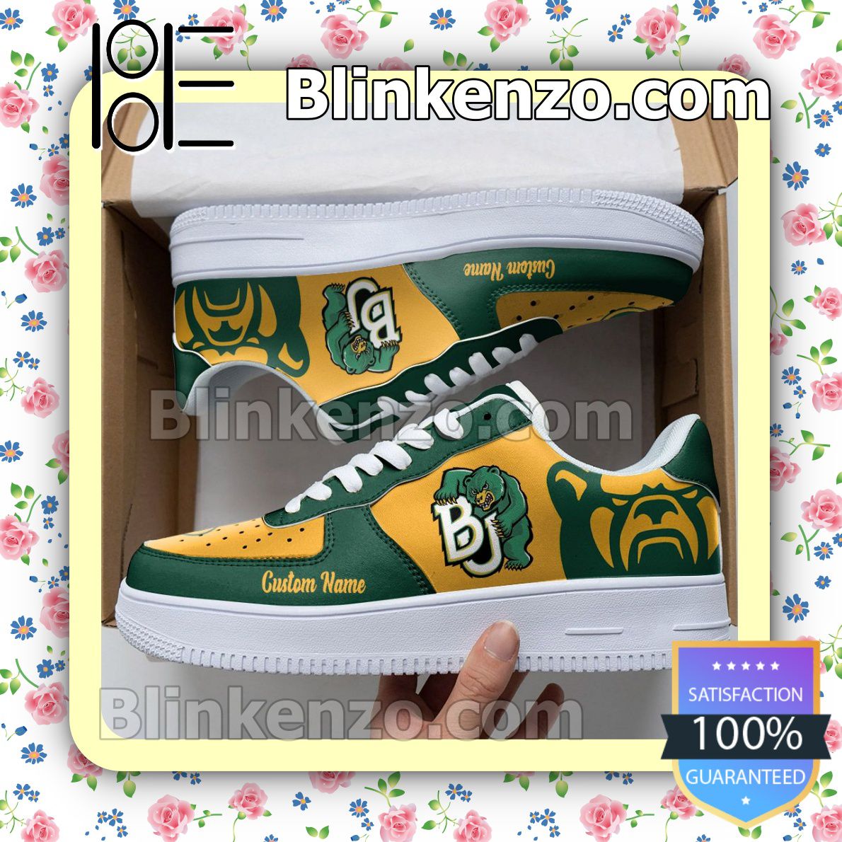 Mother’s Day Gift Baylor Bears Mascot Logo NCAA Nike Air Force Sneakers