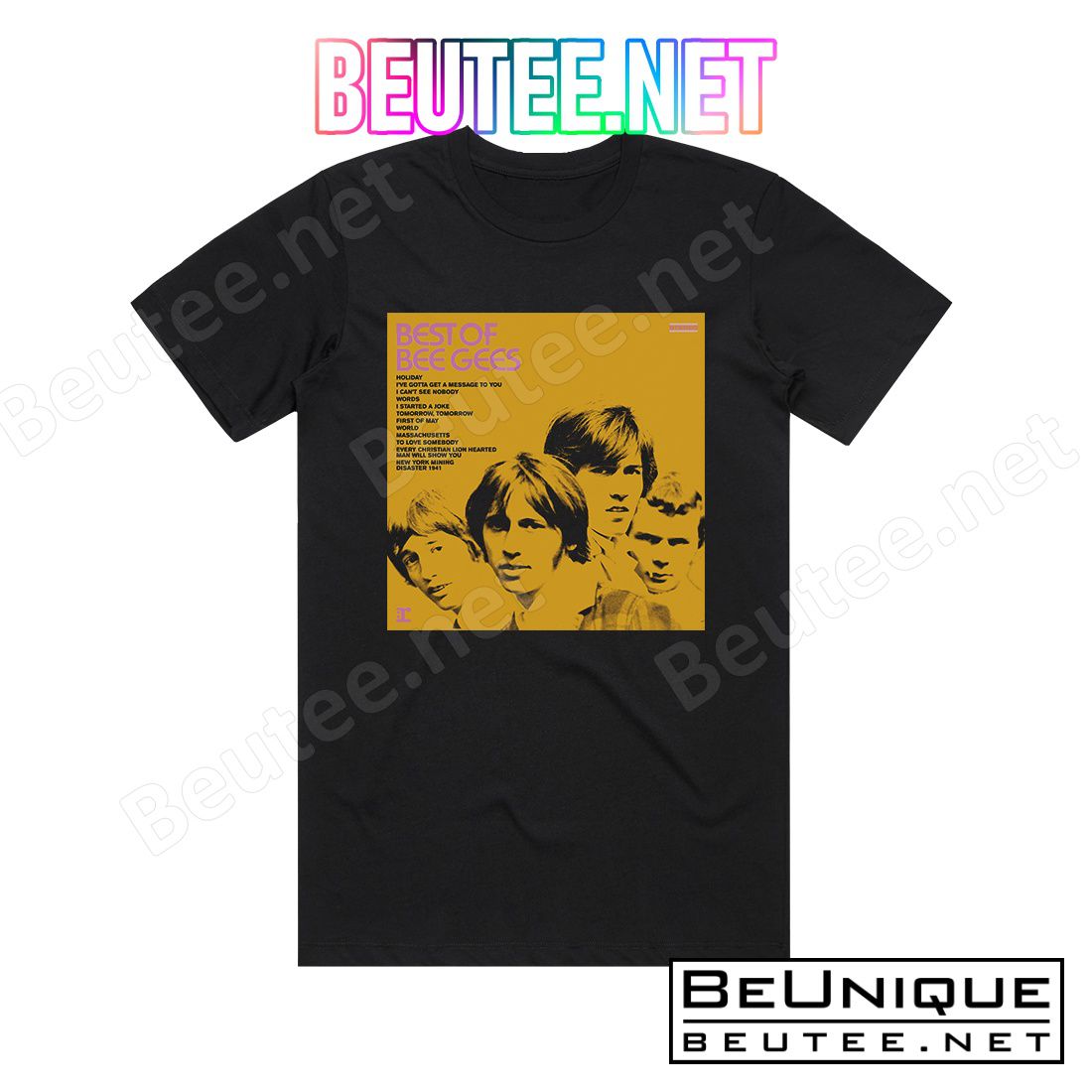 Bee Gees Best Of Bee Gees Album Cover T-Shirt