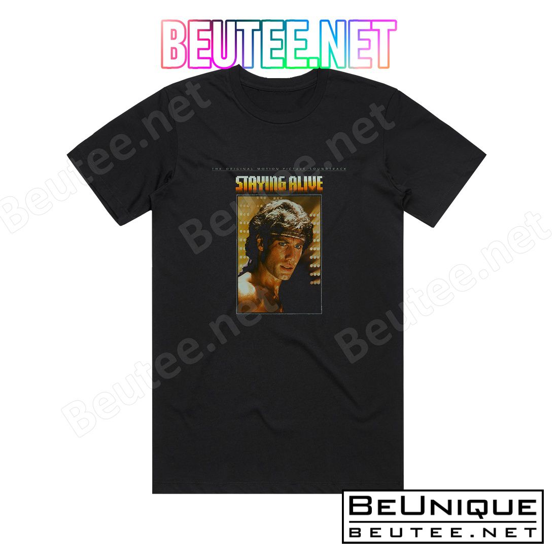 Bee Gees The Original Motion Picture Soundtrack  Staying Alive Album Cover T-Shirt
