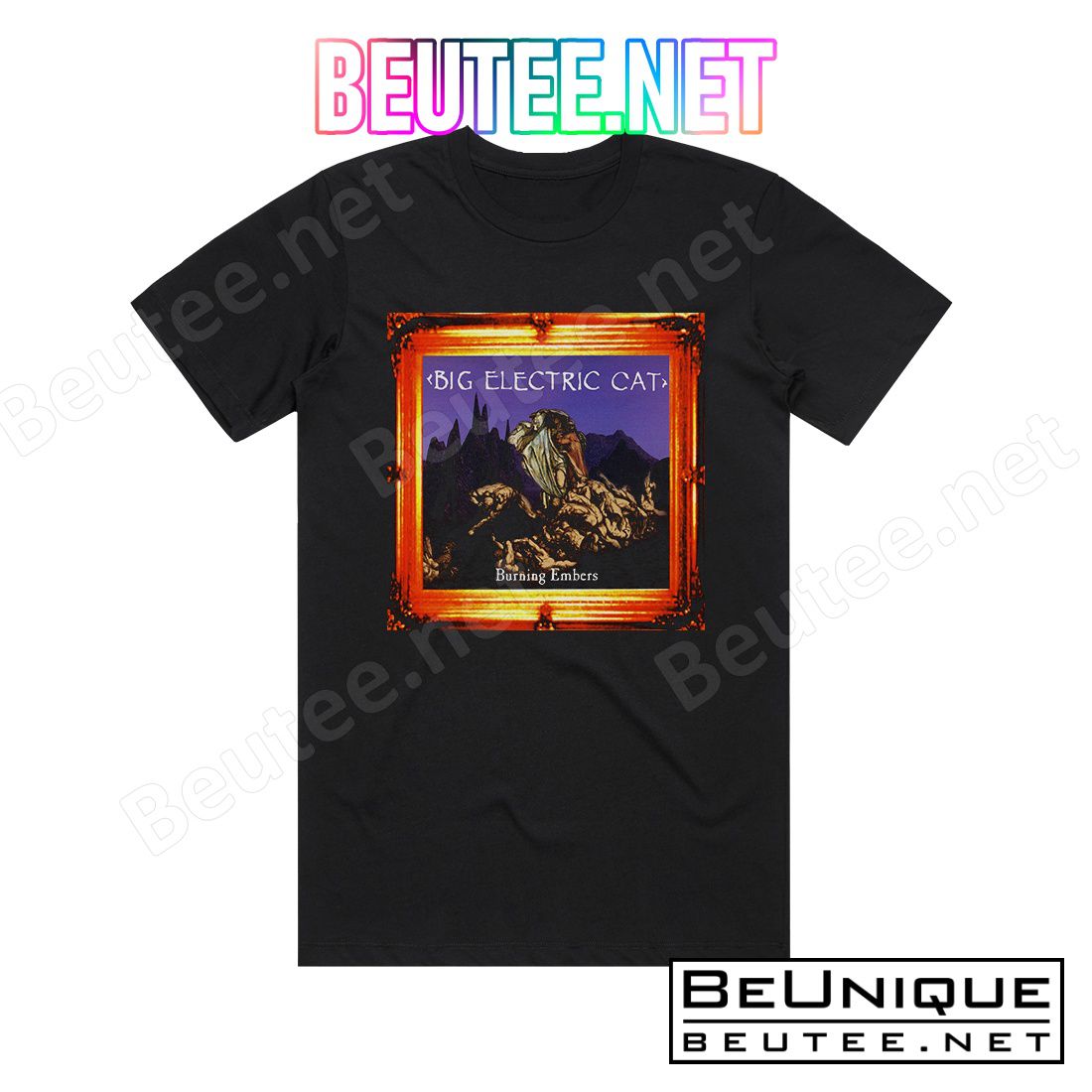 Big Electric Cat Burning Embers Album Cover T-Shirt