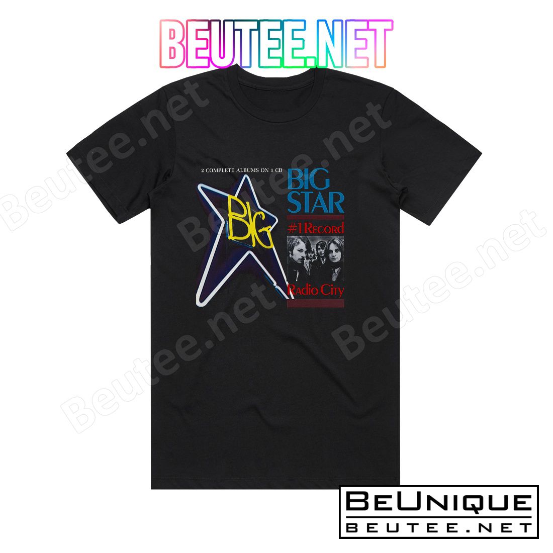 Big Star 1 Record Radio City Album Cover T-Shirt