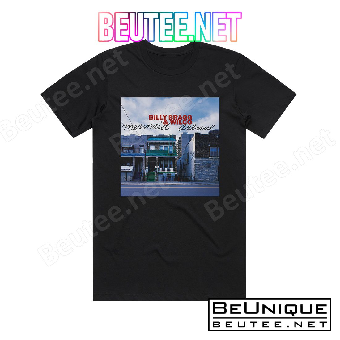 Billy Bragg Mermaid Avenue Album Cover T-Shirt