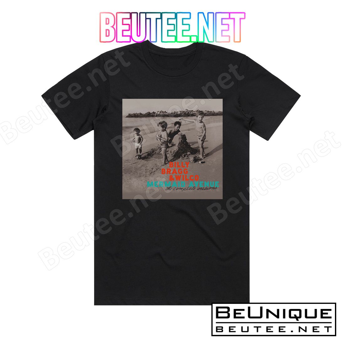 Billy Bragg Mermaid Avenue The Complete Sessions Album Cover T-Shirt