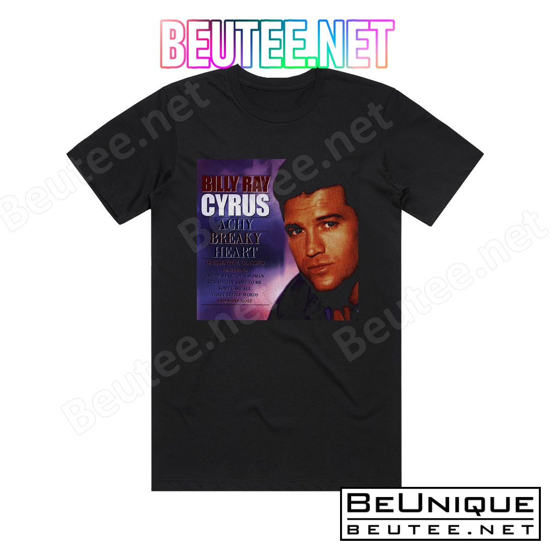 Billy Ray Cyrus Achy Breaky Heart Album Cover T-Shirt