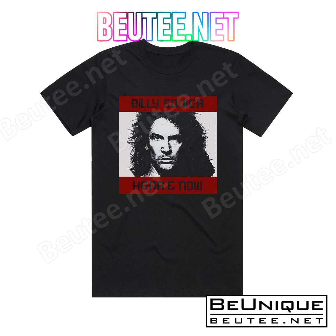 Billy Squier Hear Now Album Cover T-Shirt