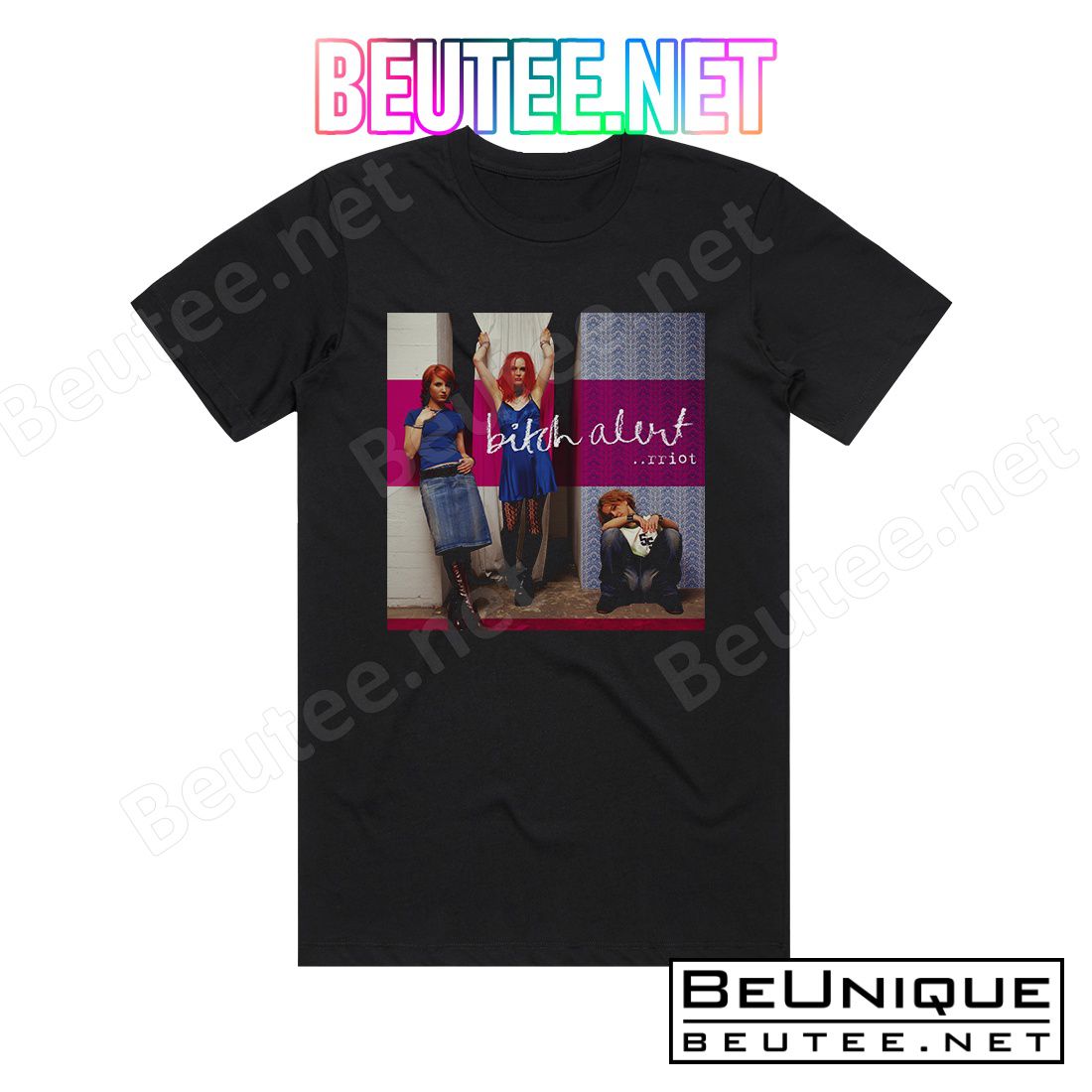 Bitch Alert Rriot Album Cover T-Shirt