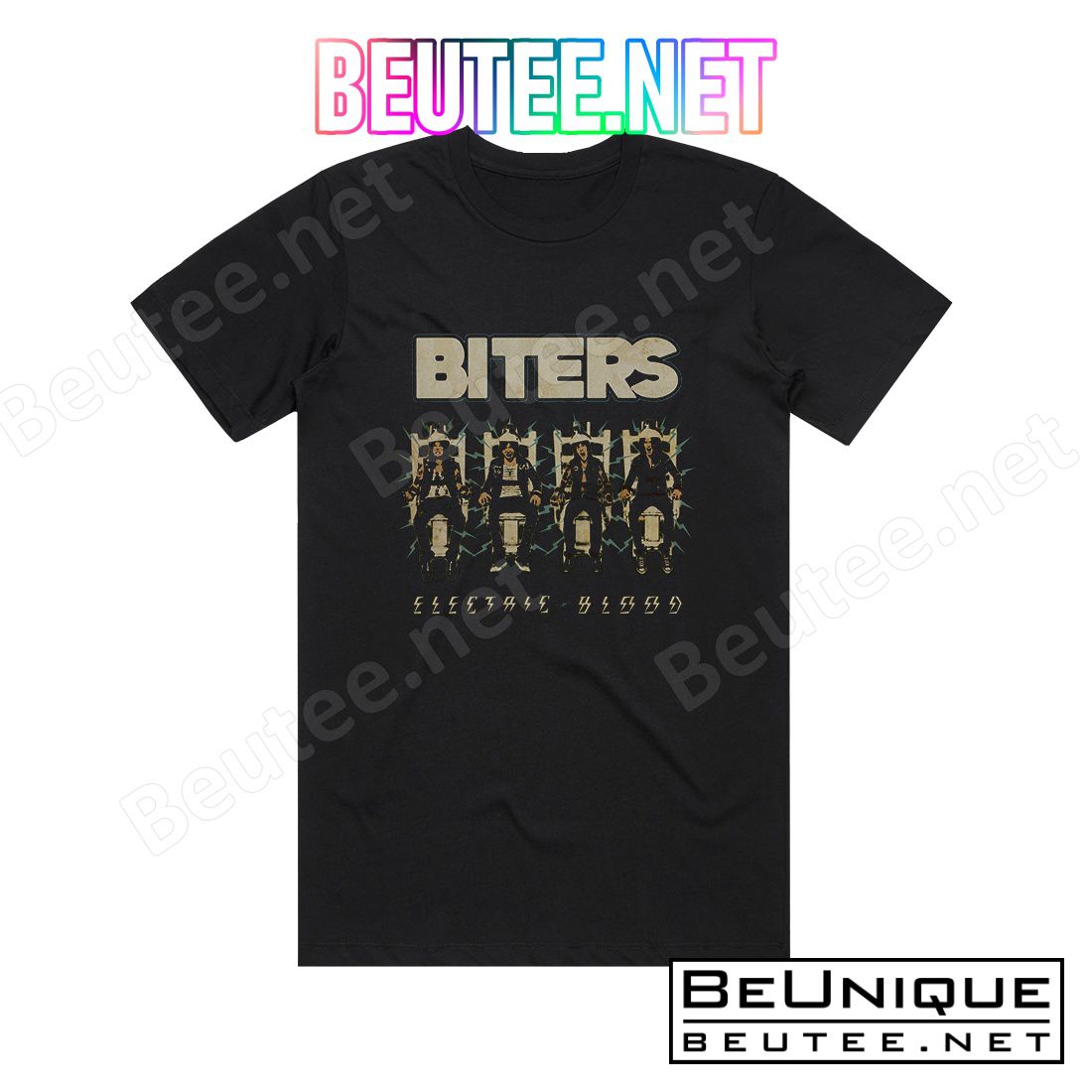 Biters Electric Blood Album Cover T-Shirt