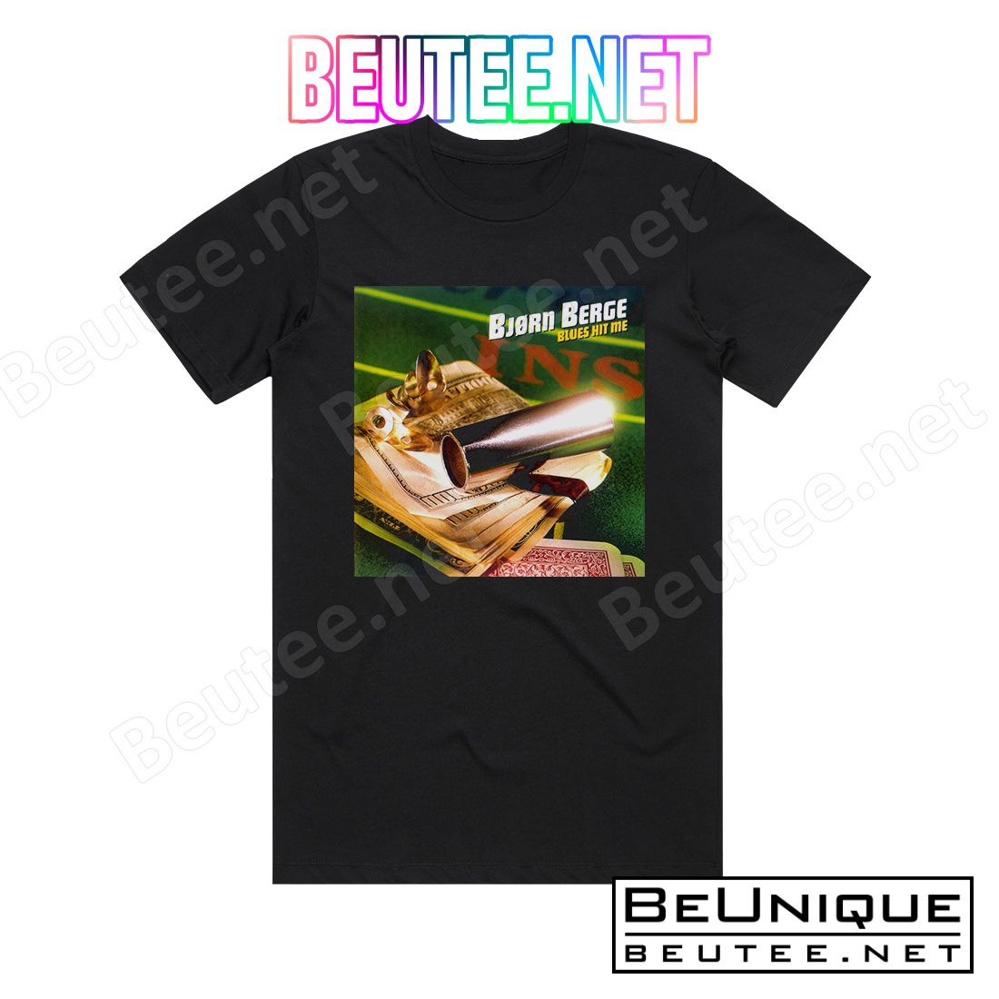 Bjorn Berge Blues Hit Me Album Cover T-Shirt
