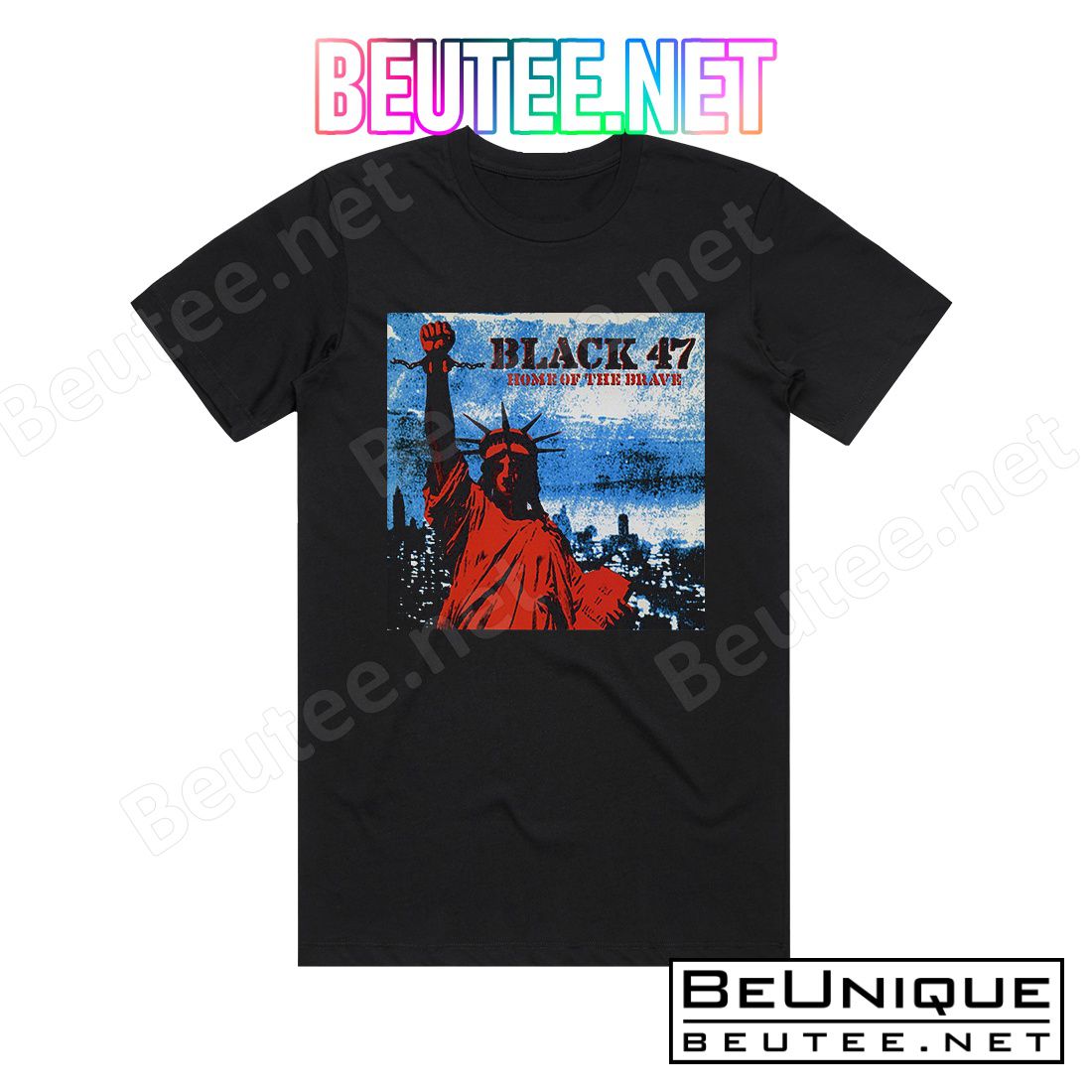 Black 47 Home Of The Brave Album Cover T-Shirt