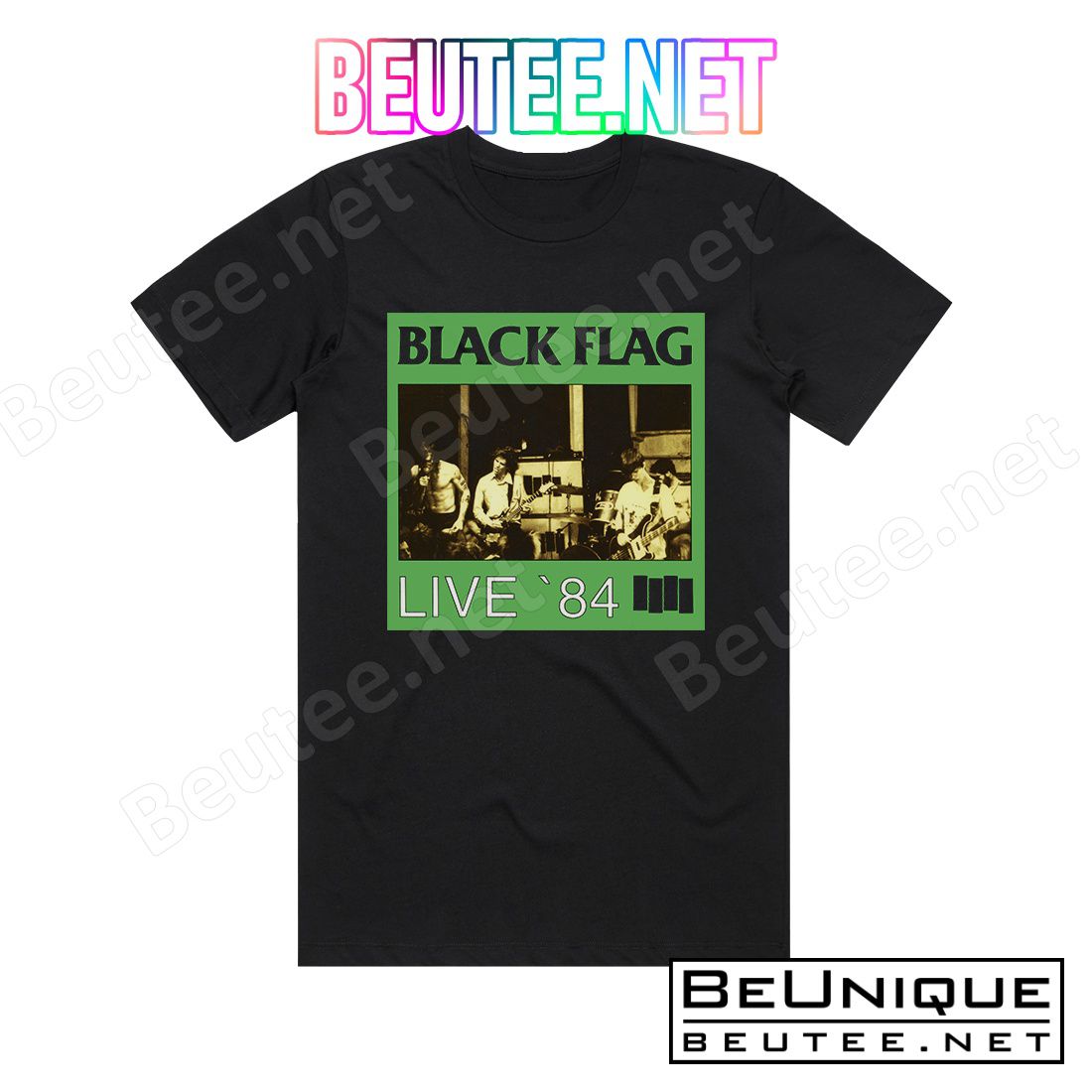 Black Flag Live 84 Album Cover T-Shirt