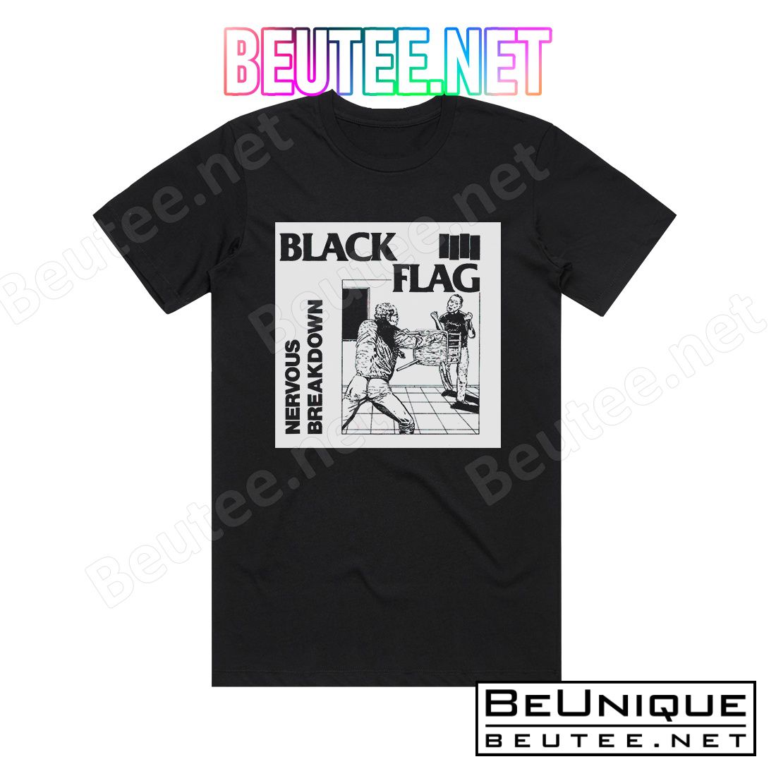 Black Flag Nervous Breakdown Album Cover T-Shirt