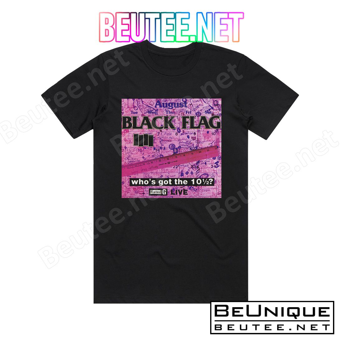 Black Flag Whos Got The 10 Album Cover T-Shirt