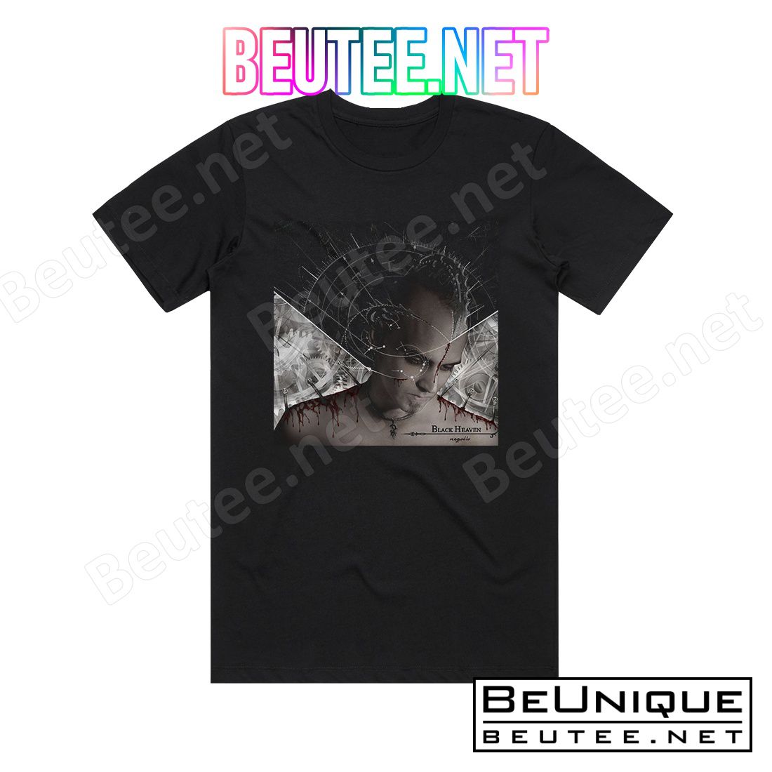 Black Heaven Negativ Album Cover T-Shirt