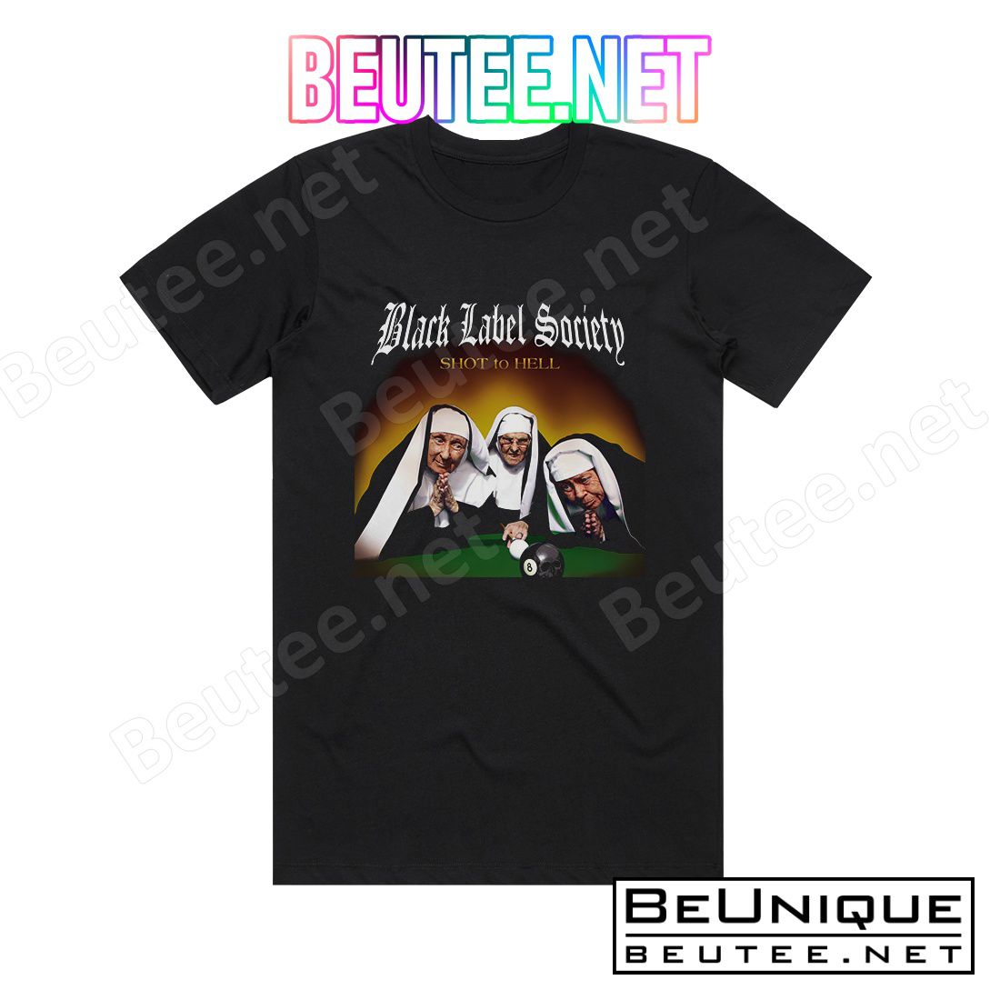 Black Label Society Shot To Hell Album Cover T-Shirt