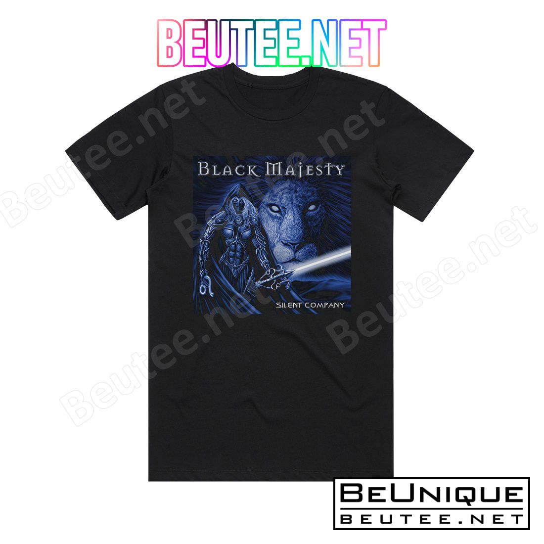Black Majesty Silent Company Album Cover T-Shirt
